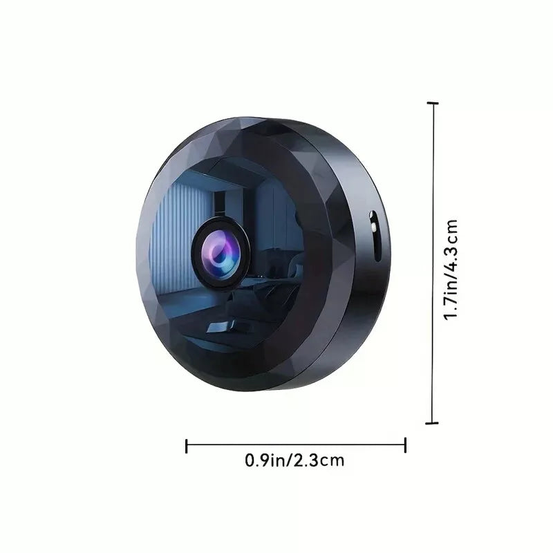 Magnetic Mini Surveillance Camera with App Control and Night Vision