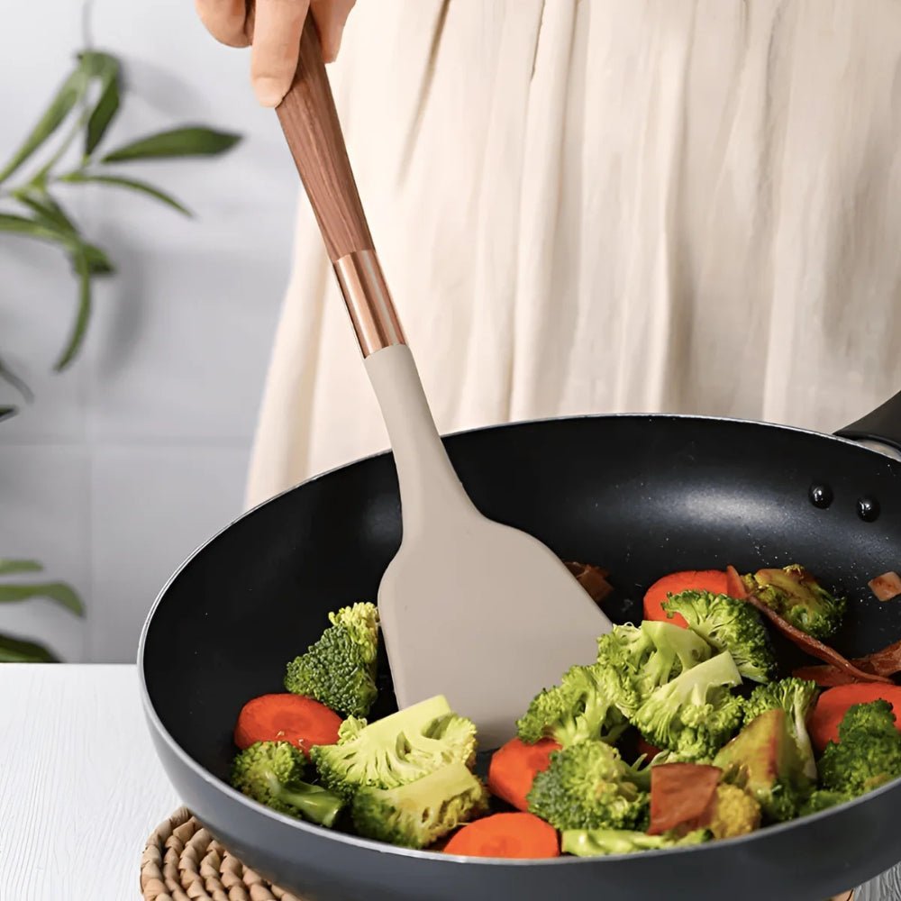 10-Piece Heat-Resistant Silicone Kitchen Utensil Set