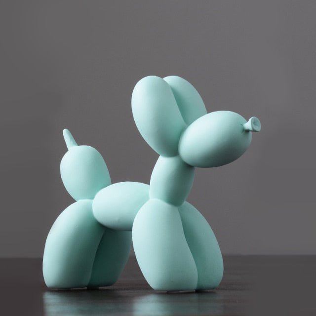 Green Resin Balloon Dog Sculpture