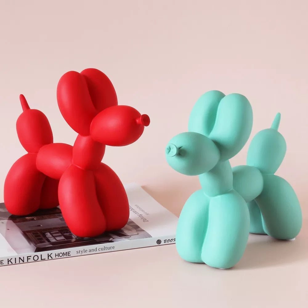 Green Resin Balloon Dog Sculpture