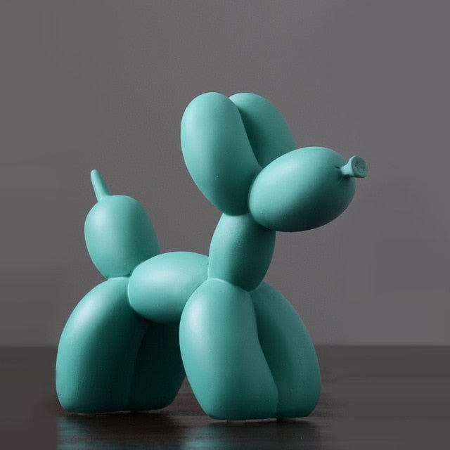 Green Resin Balloon Dog Sculpture