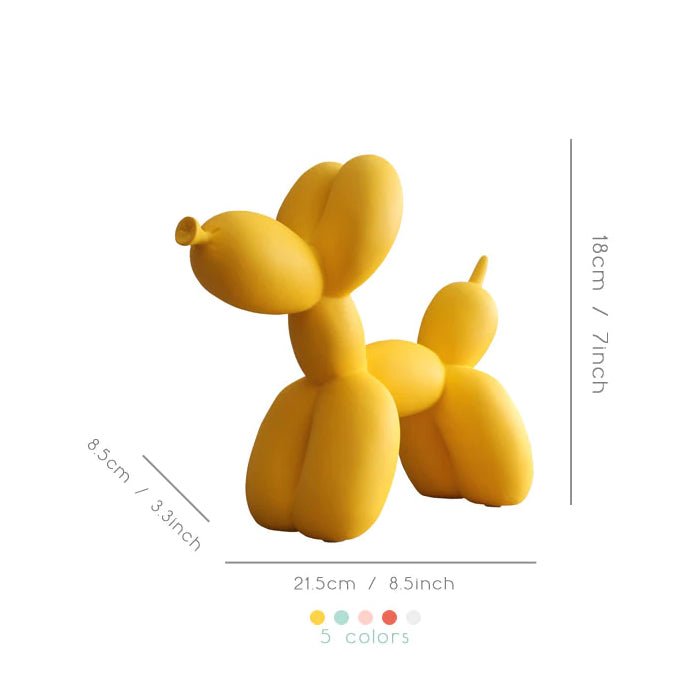 Green Resin Balloon Dog Sculpture