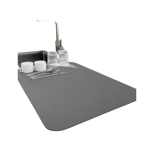 Quick-Dry Absorbent Dish Drying Mat with Rounded Corners
