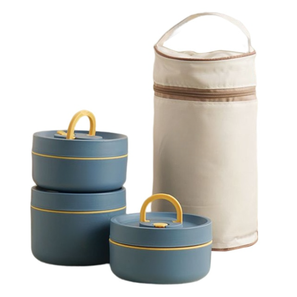 Multi-Layer Insulated Lunch Box with Free Carry Bag