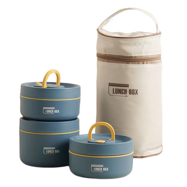 Multi-Layer Insulated Lunch Box with Free Carry Bag