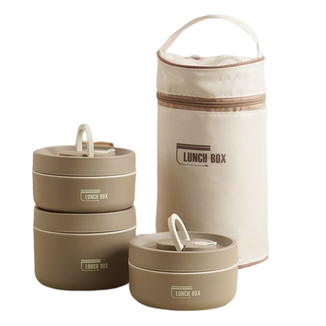 Multi-Layer Insulated Lunch Box with Free Carry Bag