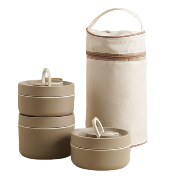 Multi-Layer Insulated Lunch Box with Free Carry Bag