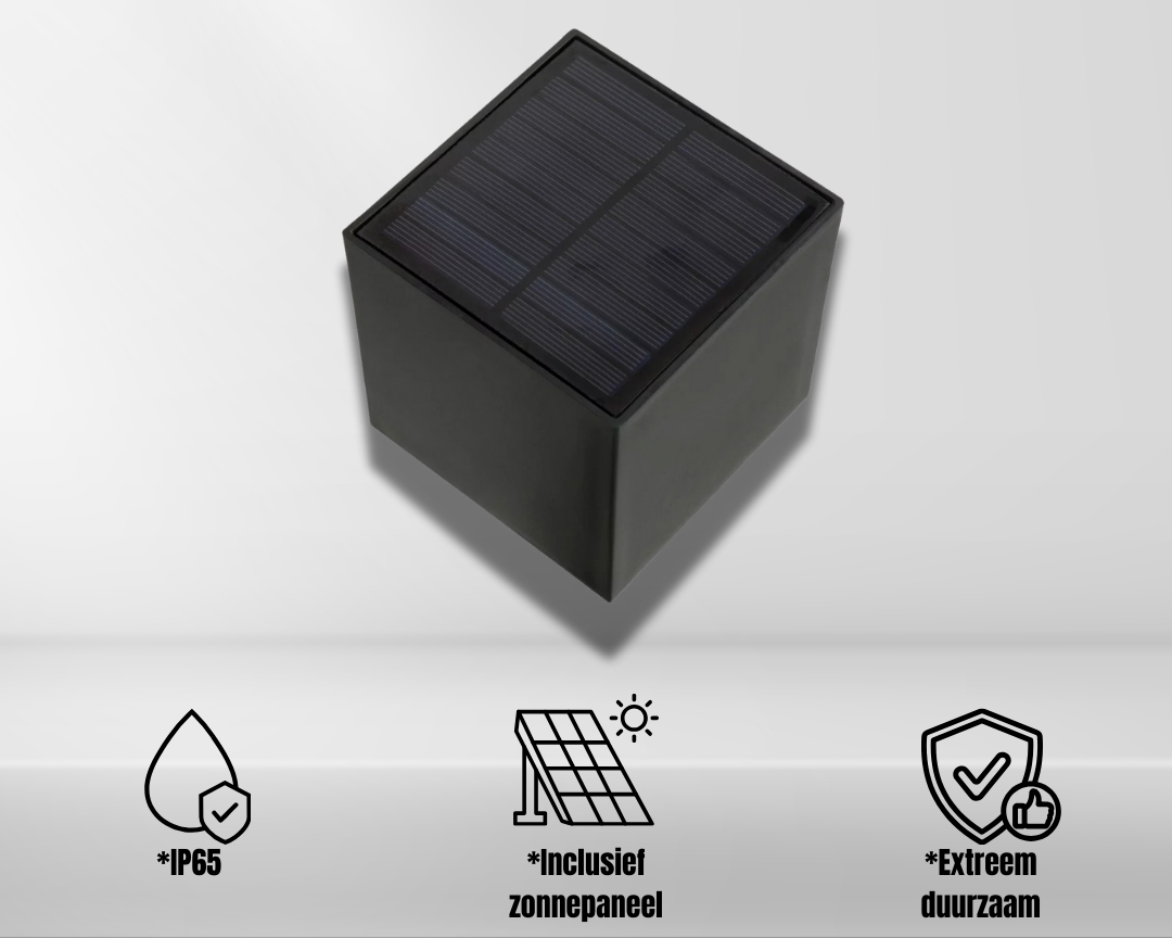 Solar-Powered LED Wall Lamp with Automatic Dusk Lighting