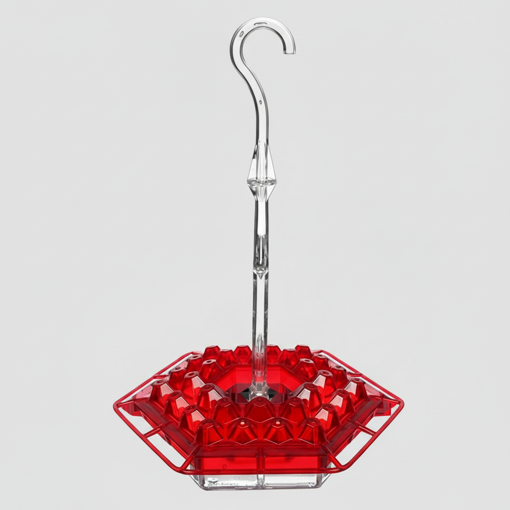 Hummingbird Feeder with 30 Flower-Shaped Feeding Ports