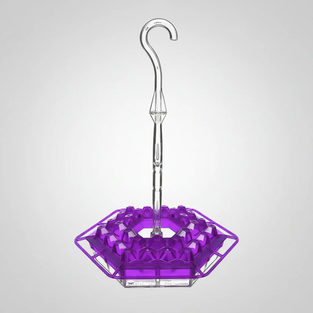 Hummingbird Feeder with 30 Flower-Shaped Feeding Ports