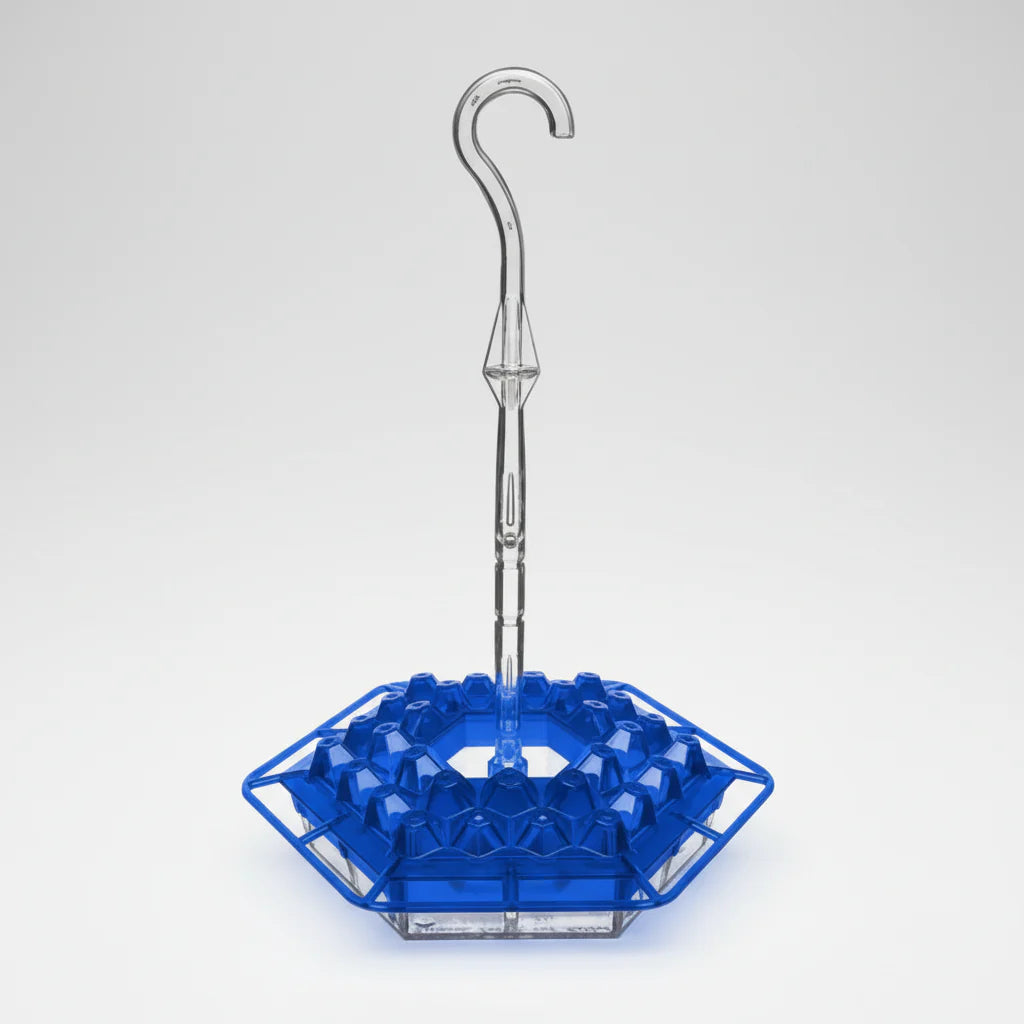 Hummingbird Feeder with 30 Flower-Shaped Feeding Ports