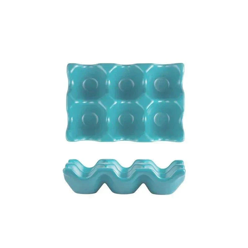 Ceramic Eggshell Egg Plate for 6 Eggs