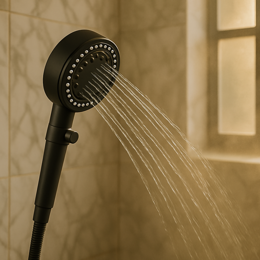 Adjustable Water-Saving Shower Head with Spa-Like Spray