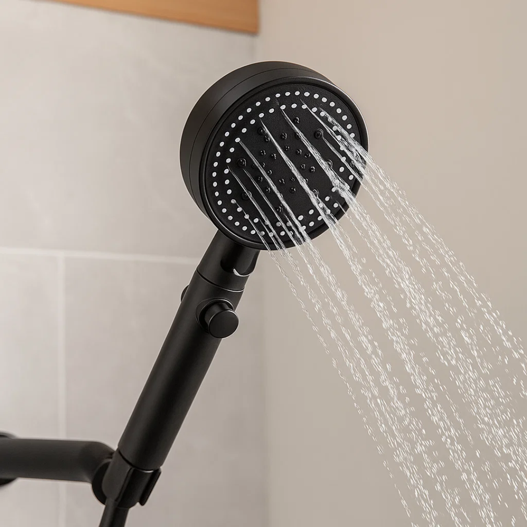 Adjustable Water-Saving Shower Head with Spa-Like Spray