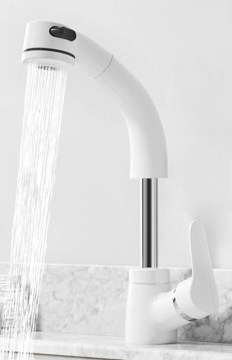 Pull-Out Bathroom Faucet with Elegant Design and Easy Installation