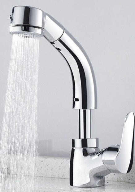 Pull-Out Bathroom Faucet with Elegant Design and Easy Installation