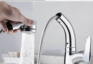 Pull-Out Bathroom Faucet with Elegant Design and Easy Installation