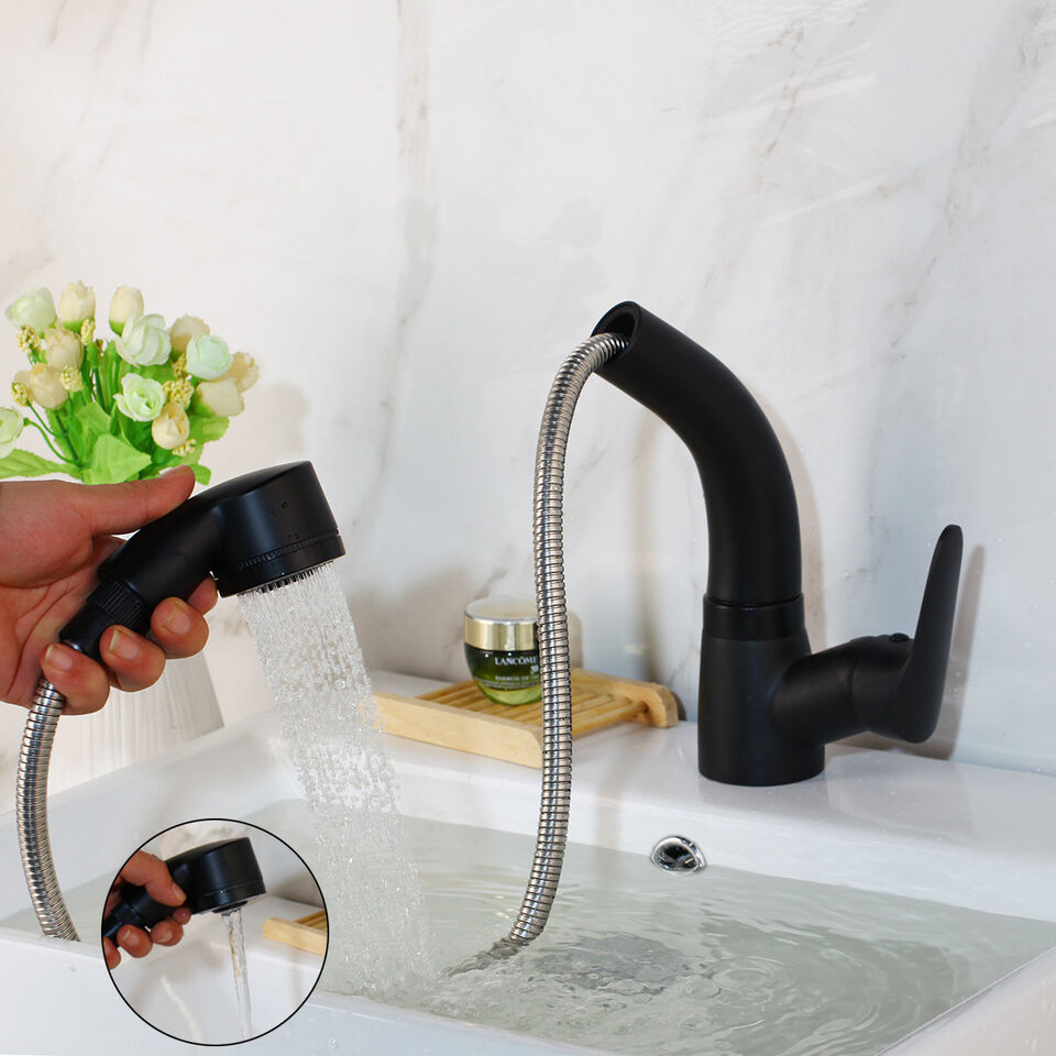 Pull-Out Bathroom Faucet with Elegant Design and Easy Installation