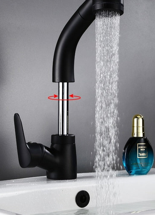 Pull-Out Bathroom Faucet with Elegant Design and Easy Installation