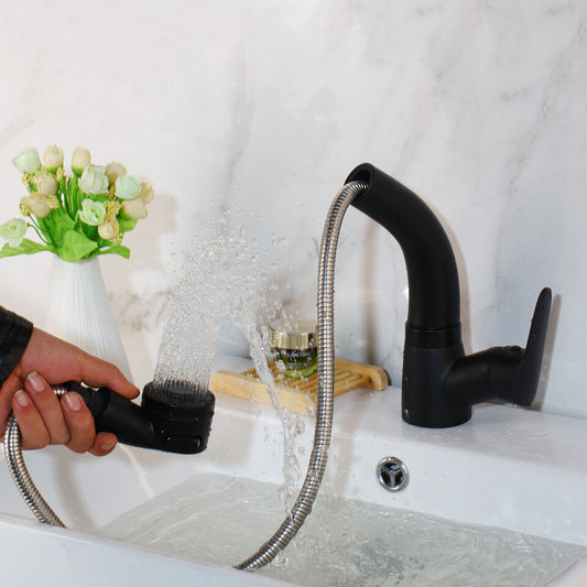 Pull-Out Bathroom Faucet with Elegant Design and Easy Installation