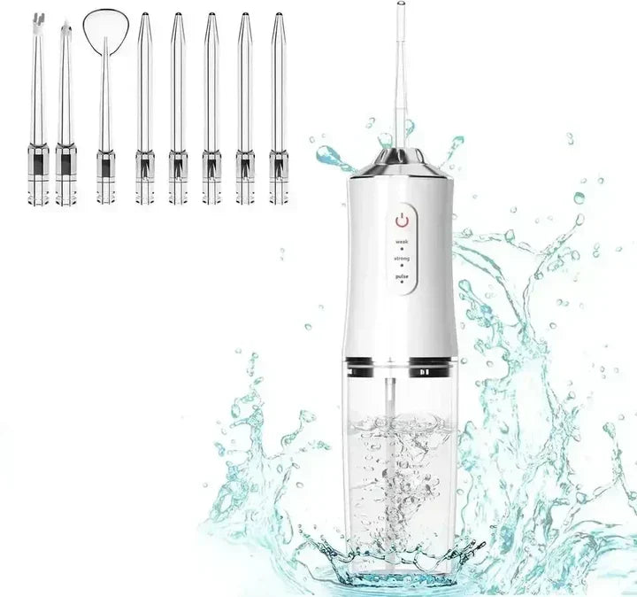 Wireless Water Flosser with 360° Rotating Nozzles and 3 Cleaning Modes