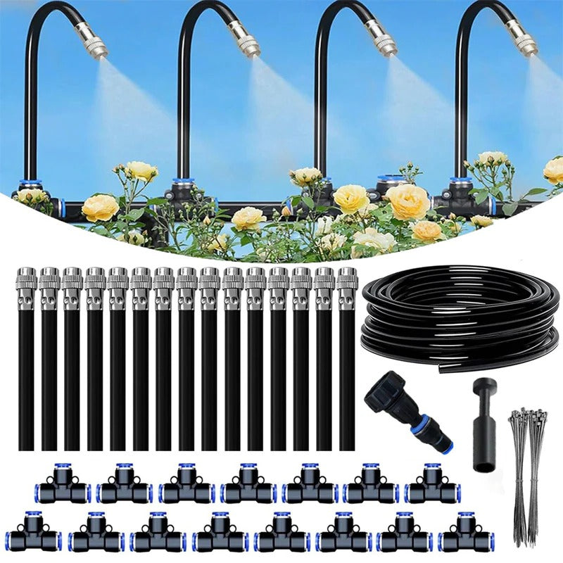 Adjustable Drip Irrigation System with Flexible 360-Degree Hoses