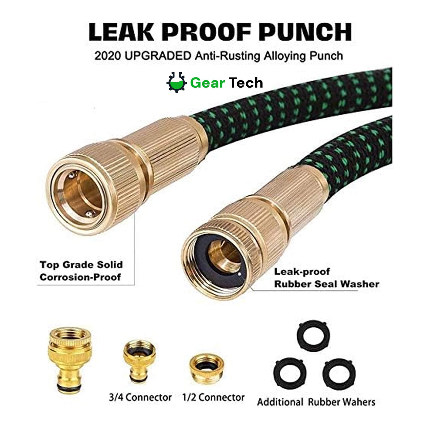 Expandable Garden Hose with 8 Spray Functions