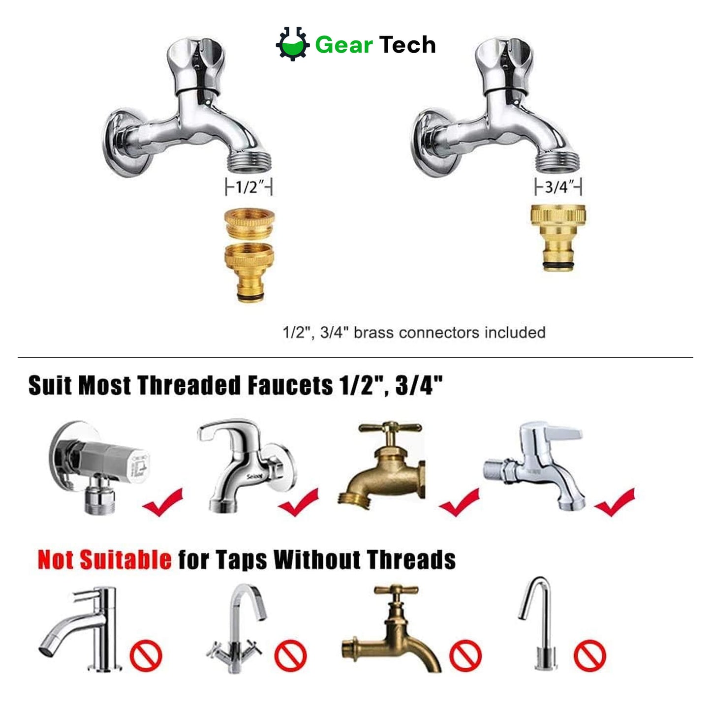 Expandable Garden Hose with 8 Spray Functions