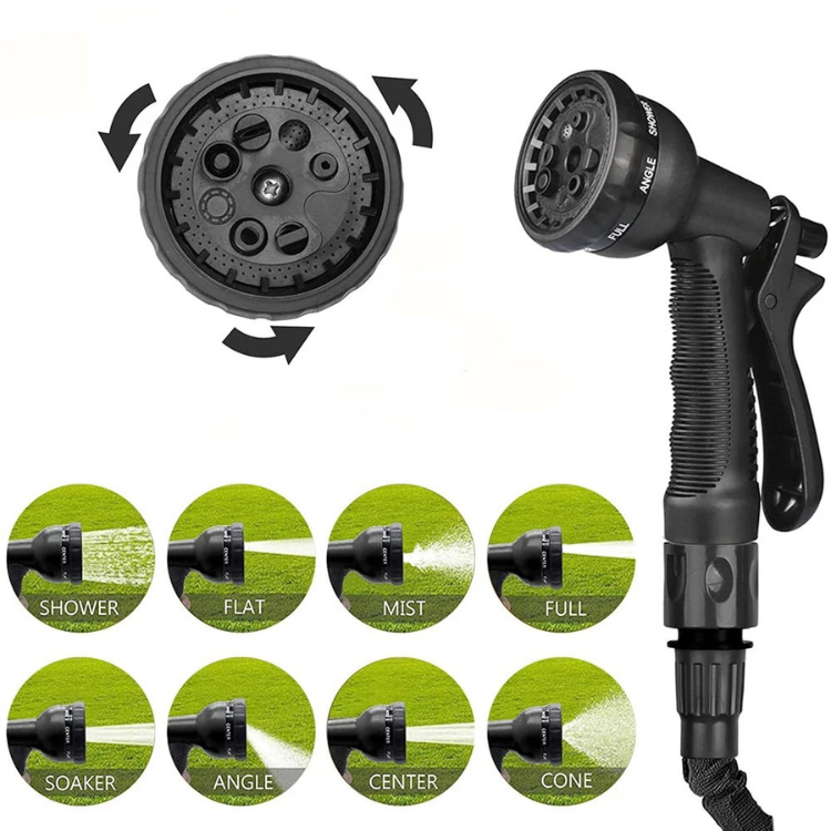 Expandable Garden Hose with 8 Spray Functions