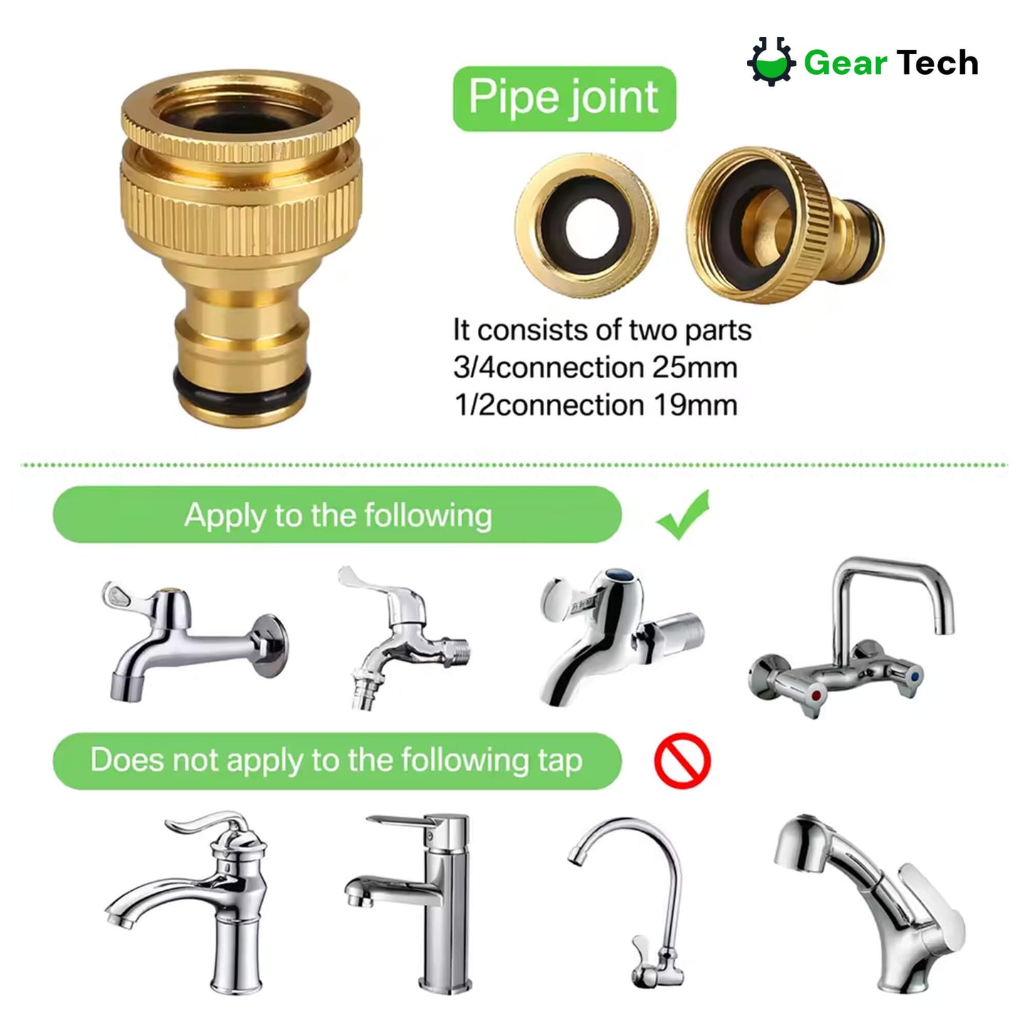 Expandable Garden Hose with 8 Spray Functions