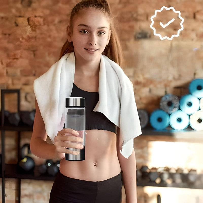 Hydrogen Infusion Glass Water Bottle