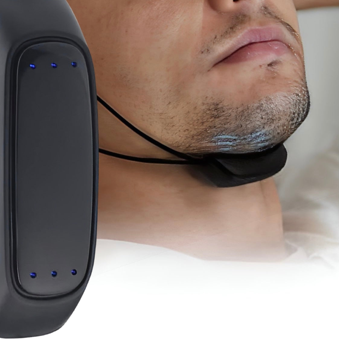 Adjustable Anti-Snoring Chain Band for Comfortable Sleep