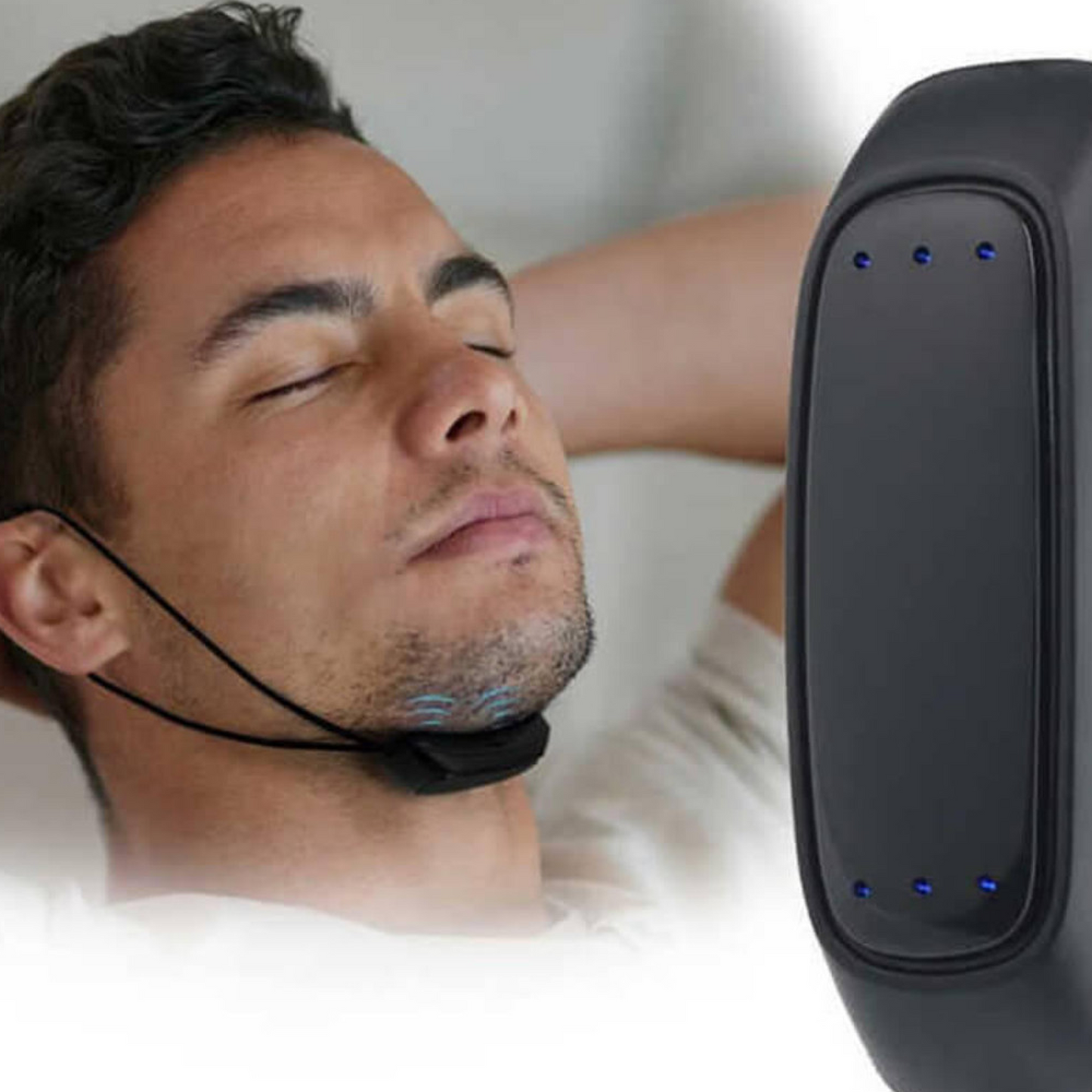 Adjustable Anti-Snoring Chain Band for Comfortable Sleep