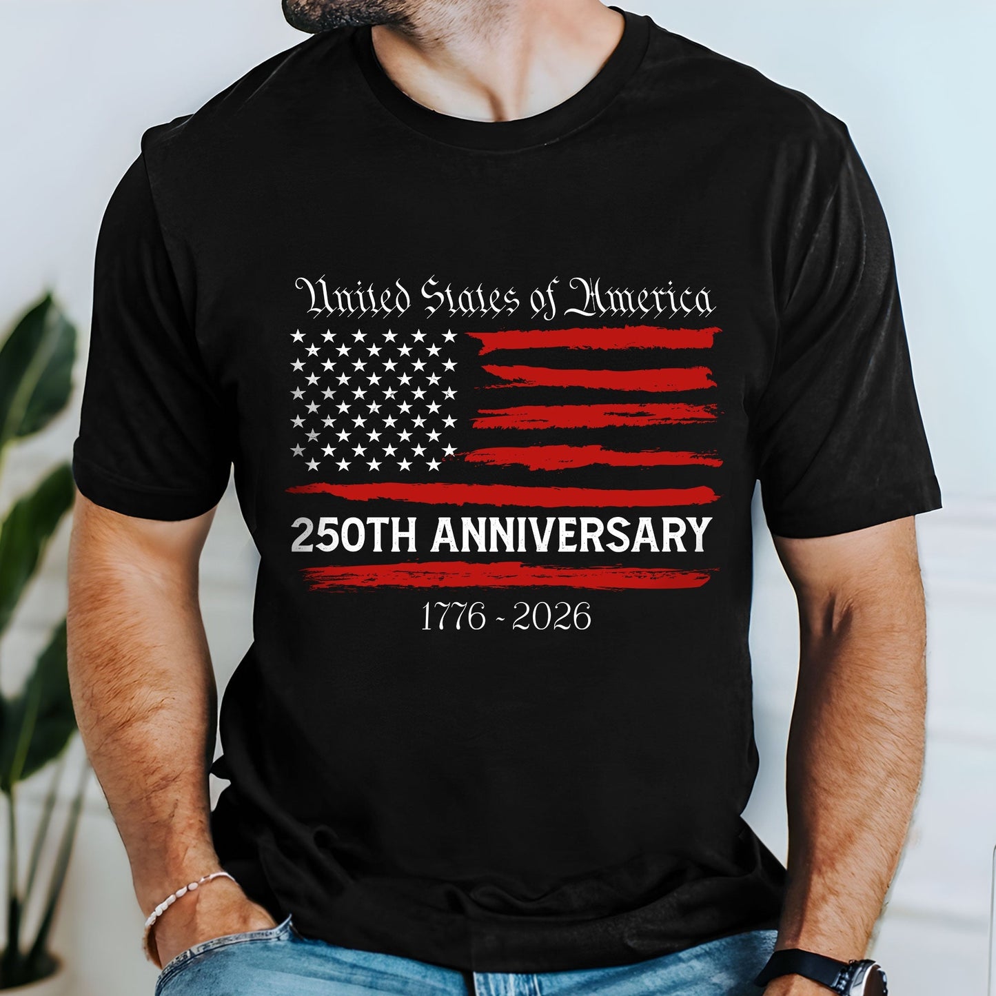 Patriotic Unisex T-Shirt for America's 250th Anniversary