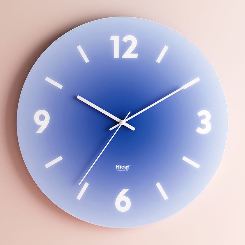 Luxury Glass Wall Clock - Elegant Minimalist Design