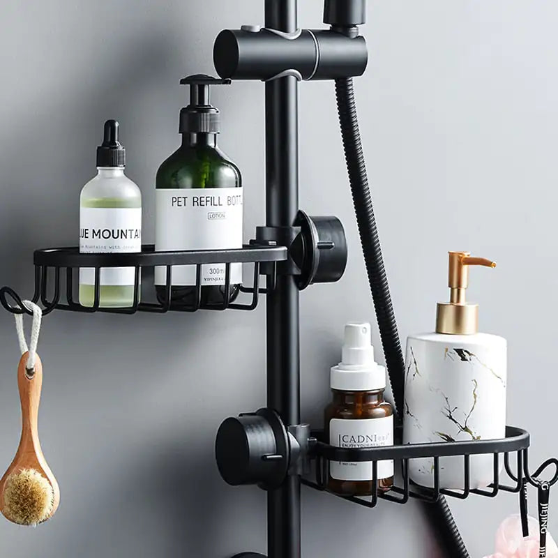 Rustproof Stainless Steel Shower Shelf with Open Grid Design