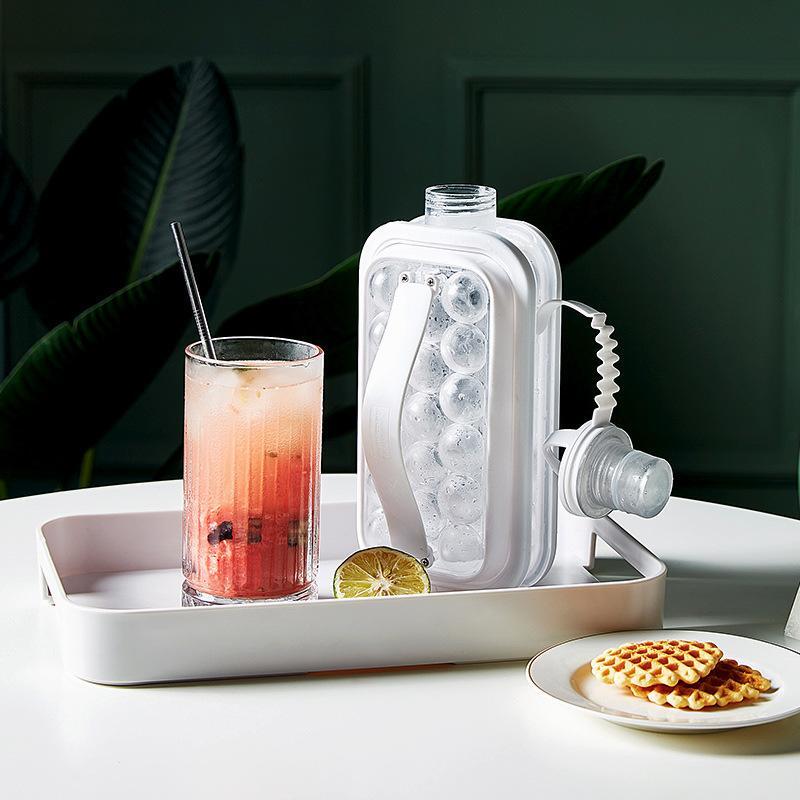 2-in-1 Insulated Ice Cube Carrier Bottle