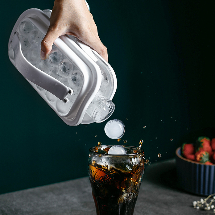 2-in-1 Insulated Ice Cube Carrier Bottle