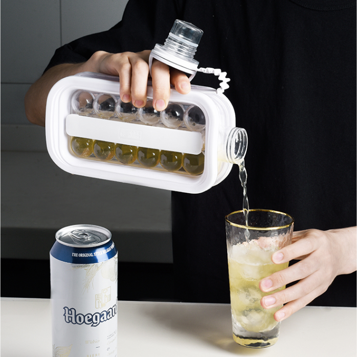 2-in-1 Insulated Ice Cube Carrier Bottle