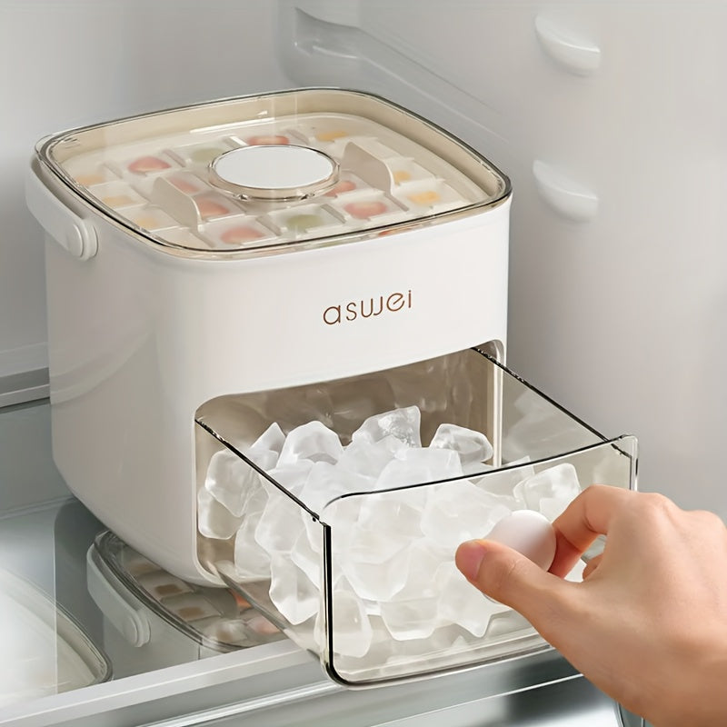 Compact Portable Ice Storage Box with Secure Lid
