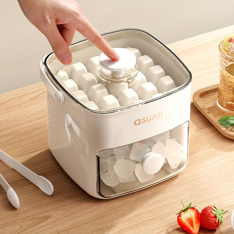 Compact Portable Ice Storage Box with Secure Lid