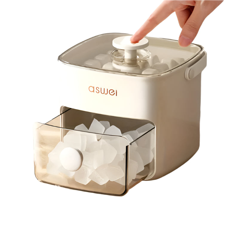 Compact Portable Ice Storage Box with Secure Lid