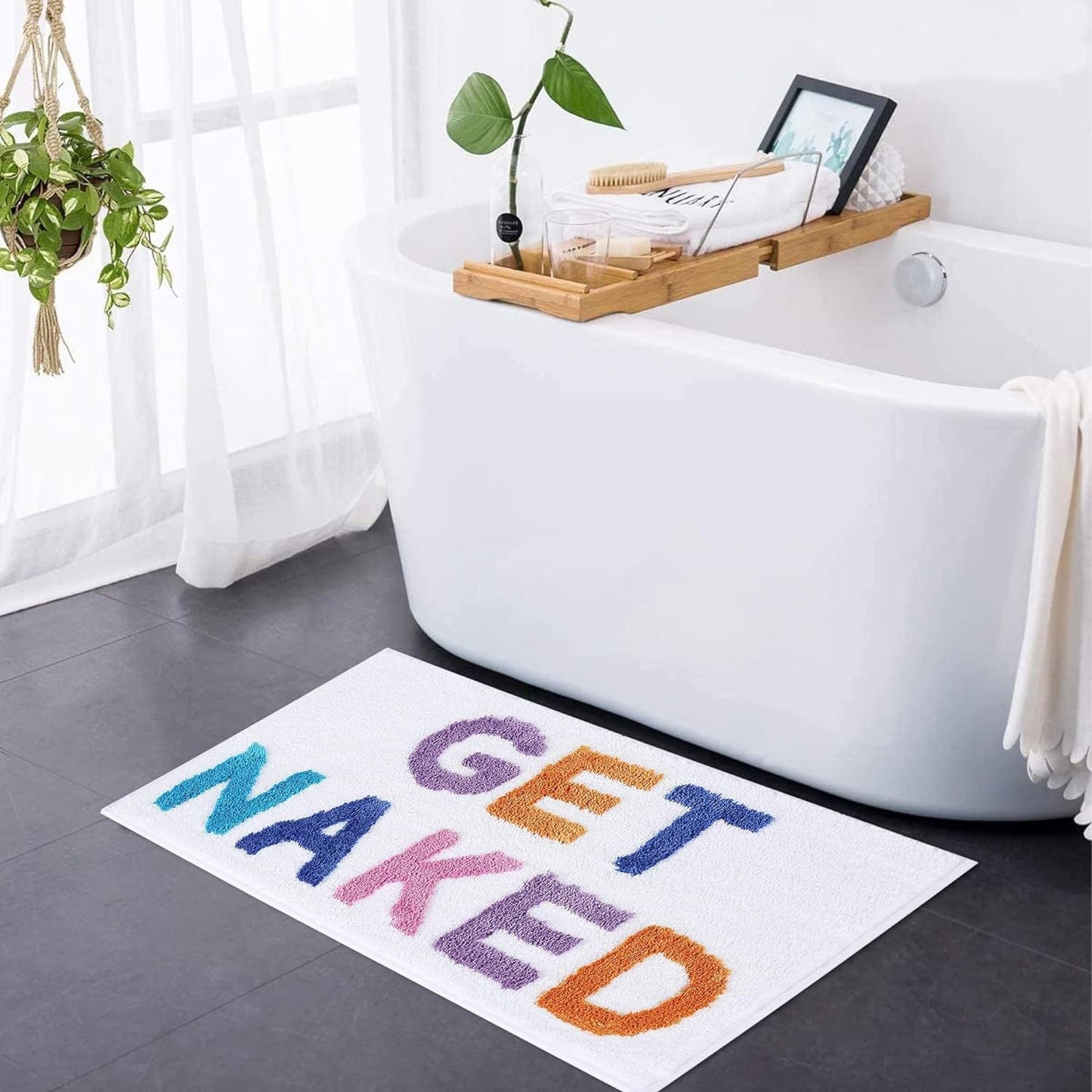 Soft Tufted Get Naked Bath Mat