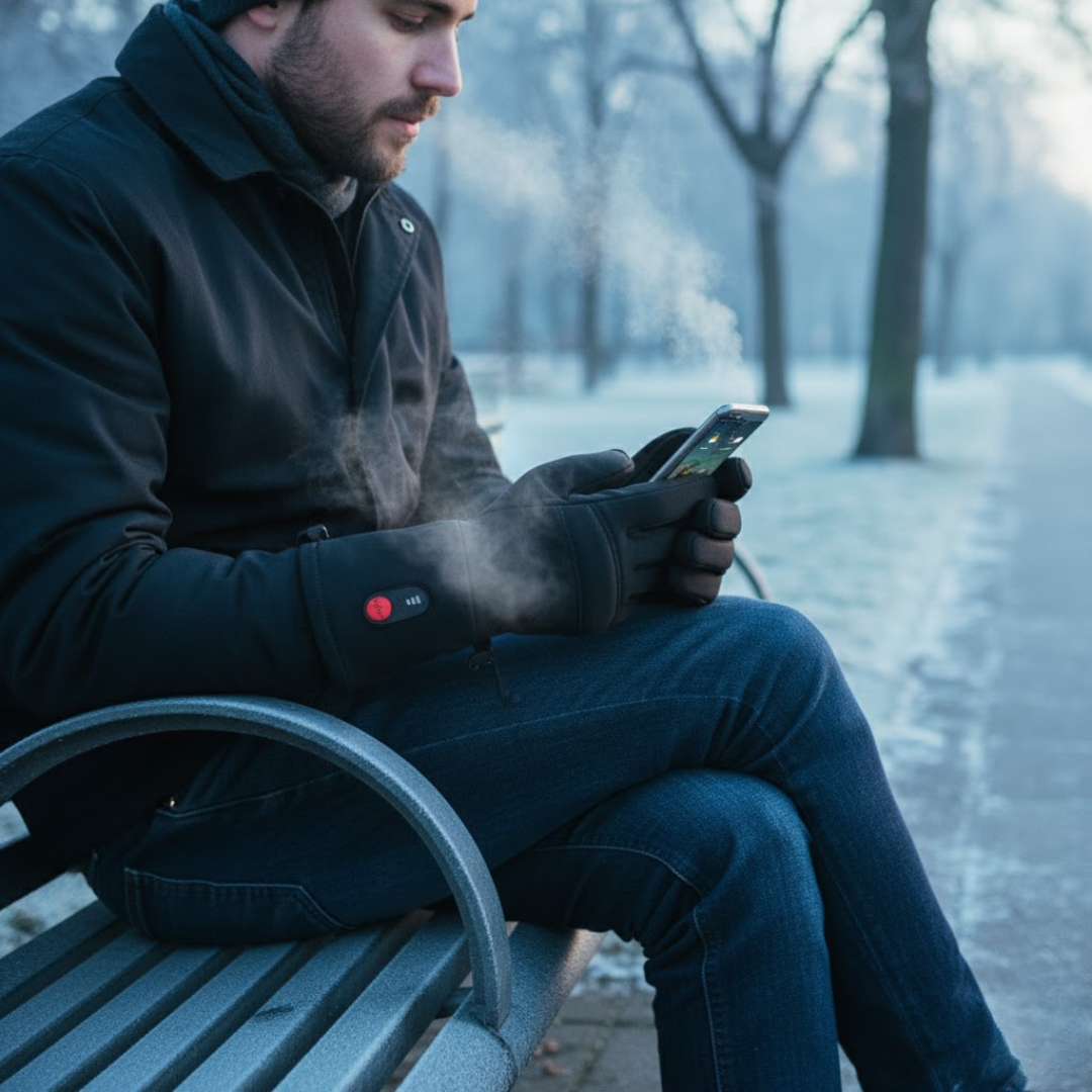 USB Heated Winter Gloves with Touchscreen Functionality