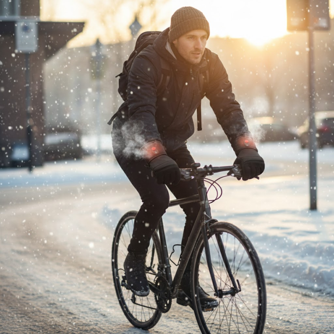USB Heated Winter Gloves with Touchscreen Functionality