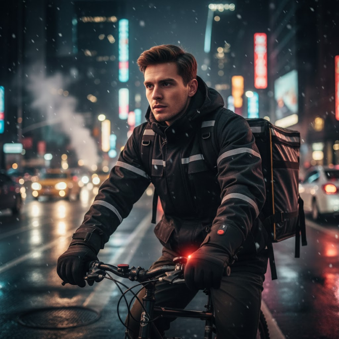 USB Heated Winter Gloves with Touchscreen Functionality