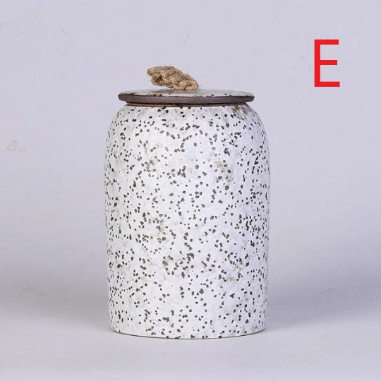Vintage Ceramic Storage Jar for Cookies and Sugar