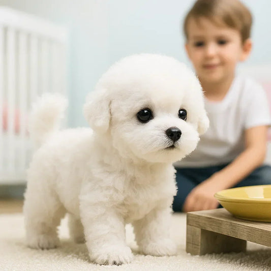 Interactive Plush Robot Puppy with Lifelike Movements