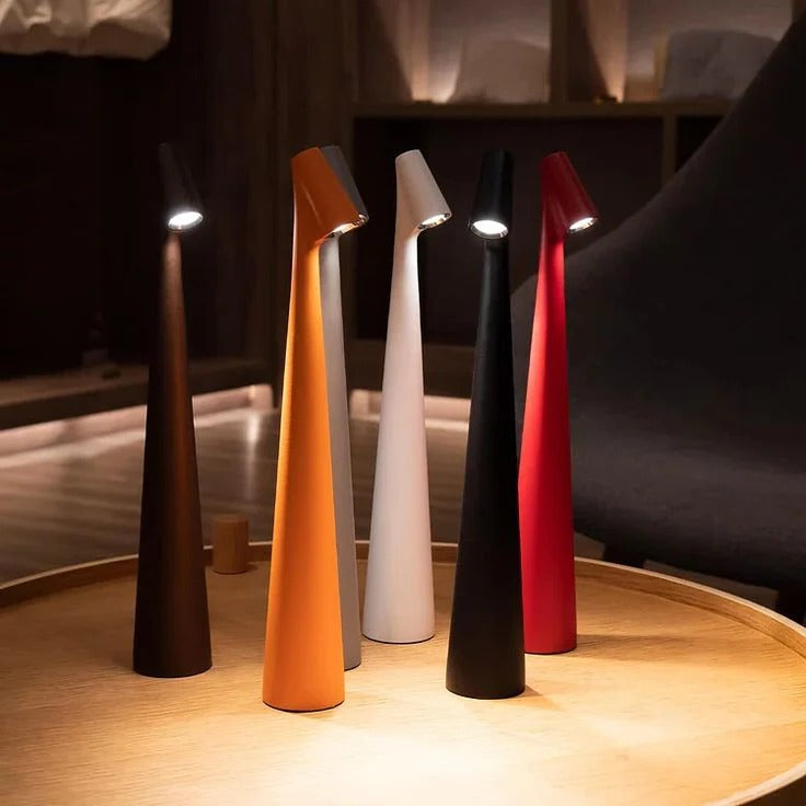 Minimalist Wireless LED Table Lamp with Touch Dimming
