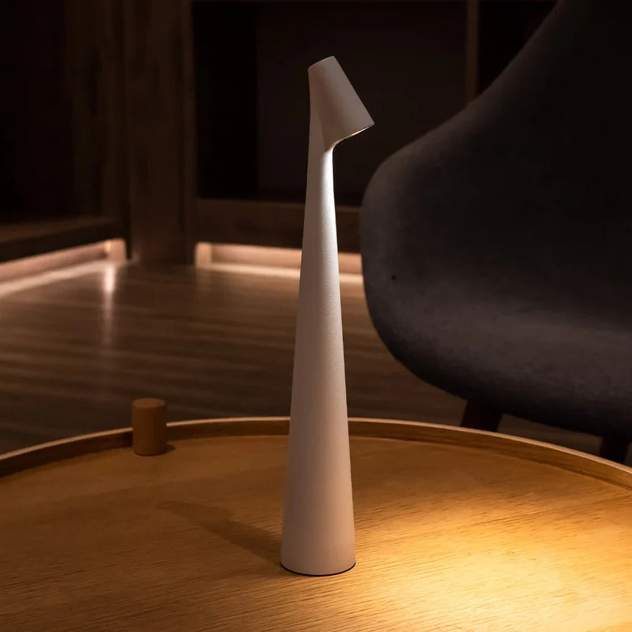 Minimalist Wireless LED Table Lamp with Touch Dimming